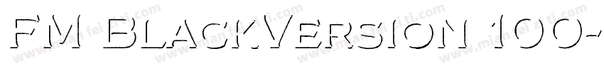 FM BlackVersion 100字体转换